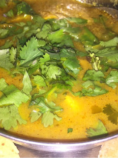 A picture of Matar paneer.