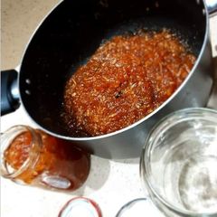 A picture of Apple cinnamon jam (chunda).