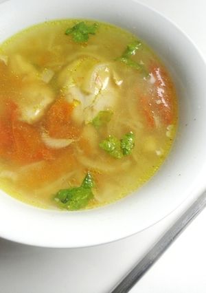 A picture of Mommy's Chicken Soup.