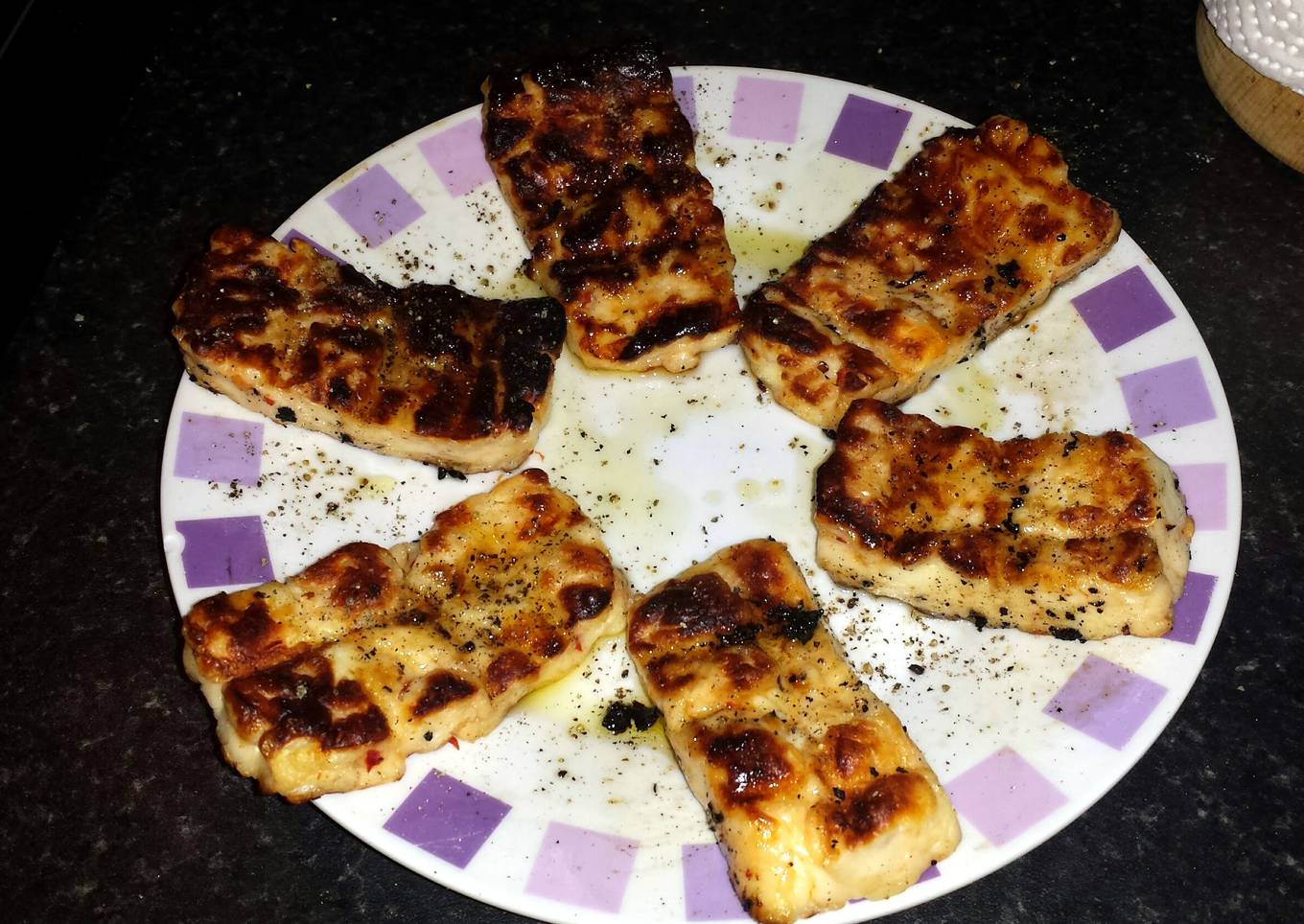 Barbecued Halloumi Cheese