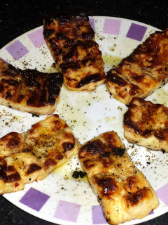 A picture of Barbecued Halloumi Cheese.