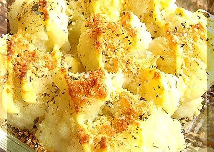 Grilled Cauliflower with Herbs &amp; Cheese
