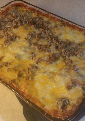 A picture of Enchiladas.