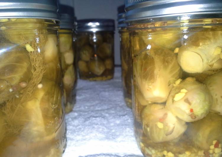 Easiest Way to Make Super Quick Homemade Pickled Brussel Sprouts