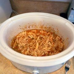 slow cooker chicken tacos A picture of slow cooker chicken tacos.