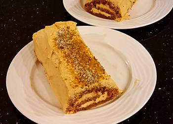 Easiest Way to Make Appetizing Gingerbread Cake Roll with Pumpkin Spice Cream