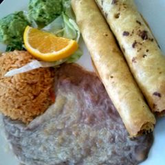 A picture of Chicken Flautitas.