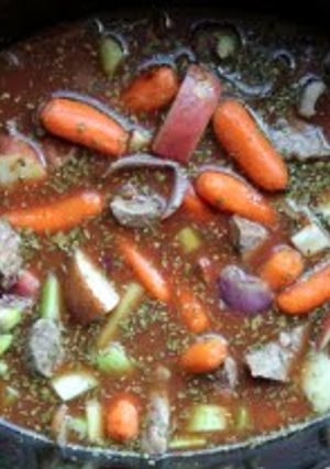 A picture of The Best Crock Pot Beef Stew.