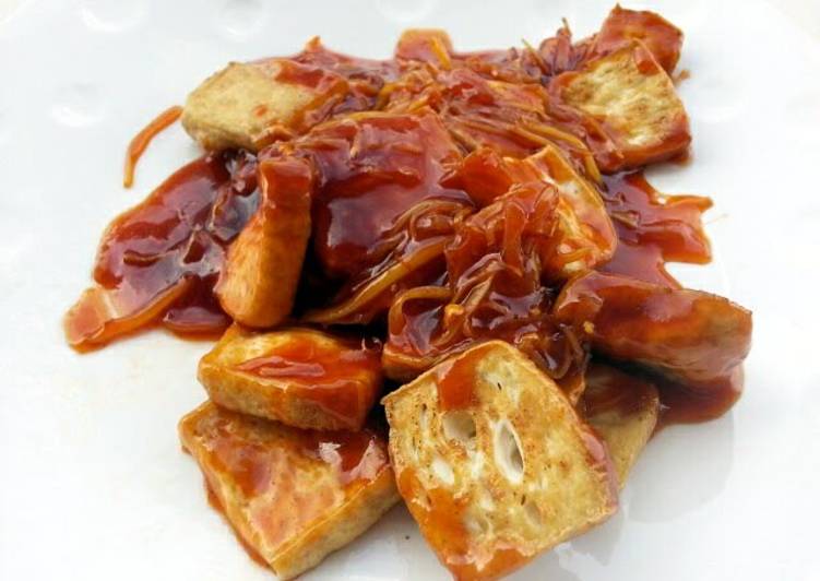 Recipe of Quick Honey Ginger Tofu
