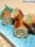 Leek & Shiso Pork Wraps with Soy Sauce and Butter
