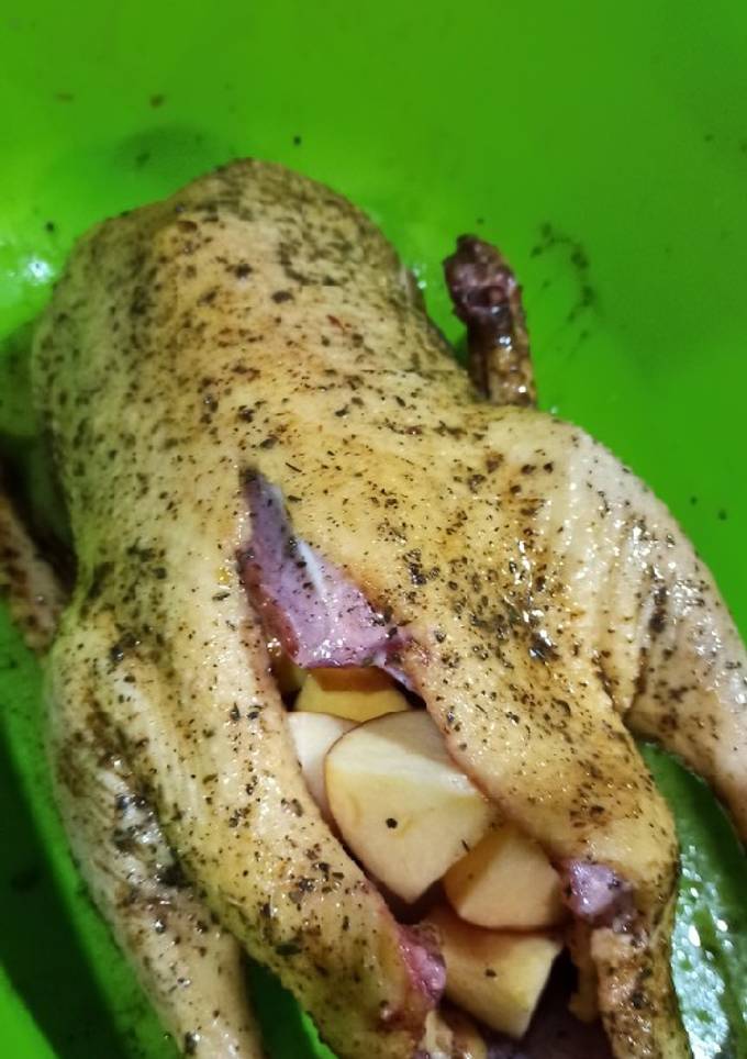 Утка с яблоками