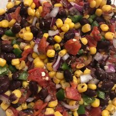 A picture of Spicy Black Bean and Corn Pico de Gallo.