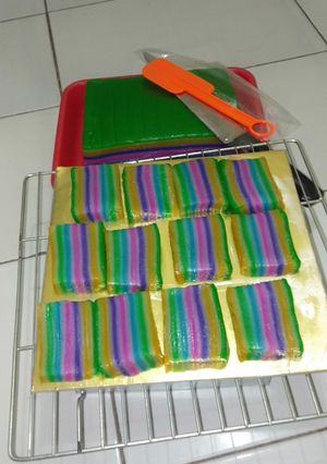 Foto resep Lapis 🌈 pelangi