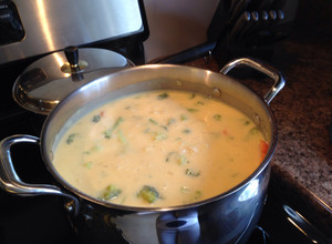 A picture of Broccoli Cheese Soup.