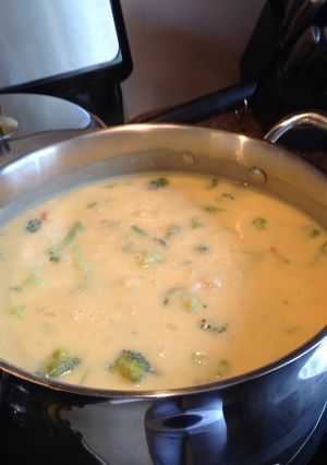 A picture of Broccoli Cheese Soup.