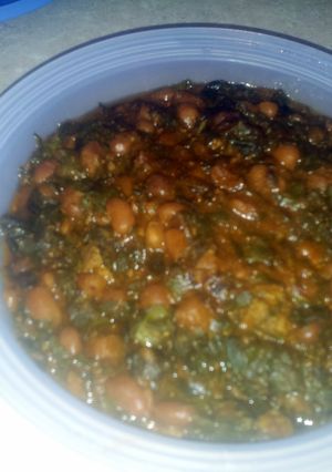 A picture of Spinach, Liver n Bean pot.