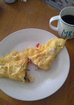 A picture of Vege omelette.