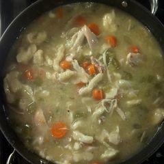 A picture of Sandra Lee Chicken and Dumplings.