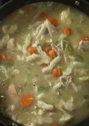 A picture of Sandra Lee Chicken and Dumplings.