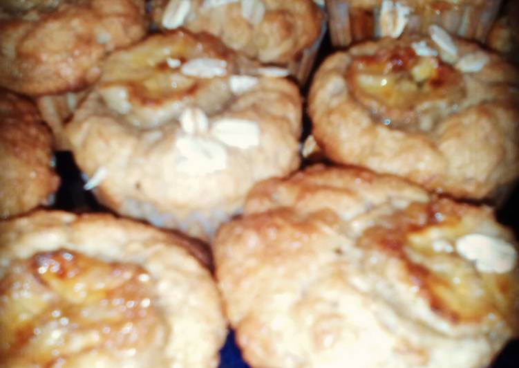 Recipe of Super Quick Homemade Banana Maple Oat Mini-Muffins