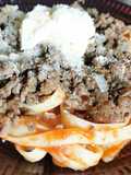 Espagueti con carne
