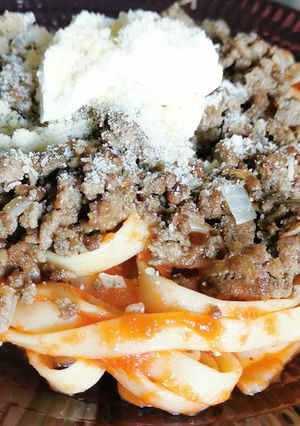 Una foto de Espagueti con carne