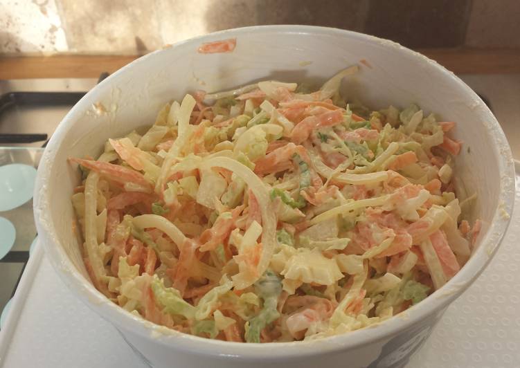 Steps to Prepare Super Quick Homemade Easy coleslaw