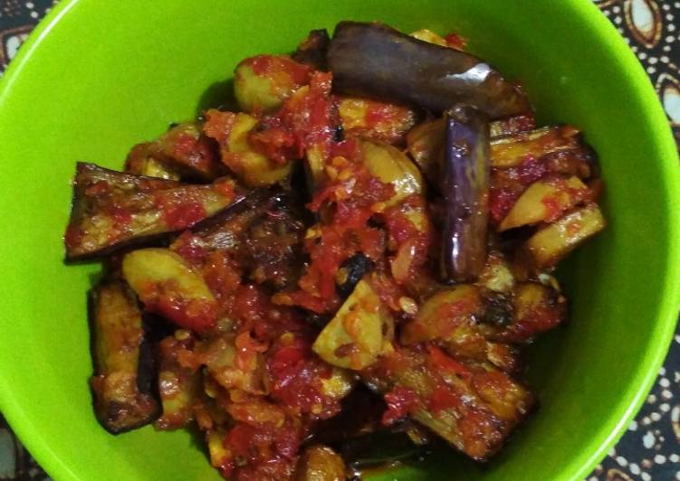 Sambal jengkol terong