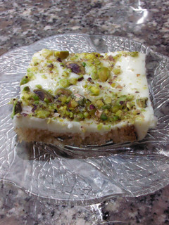A picture of Toast & Creamy Pistachio dessert.