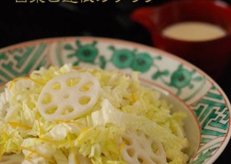 Recipe of Speedy Chinese Cabbage &amp; Lotus Root Salad