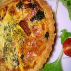 A picture of Simple, 100% Homemade Spinach Quiche.