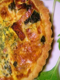 A picture of Simple, 100% Homemade Spinach Quiche.