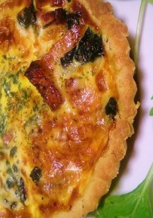 A picture of Simple, 100% Homemade Spinach Quiche.