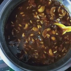 Meethi sonth/ imli chutney A picture of Meethi sonth/ imli chutney.