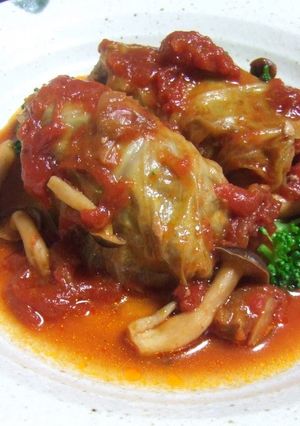 A picture of Our Family's Cabbage Rolls In Tomato Sauce.