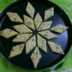 A picture of Kesar Pista Kaju katli.