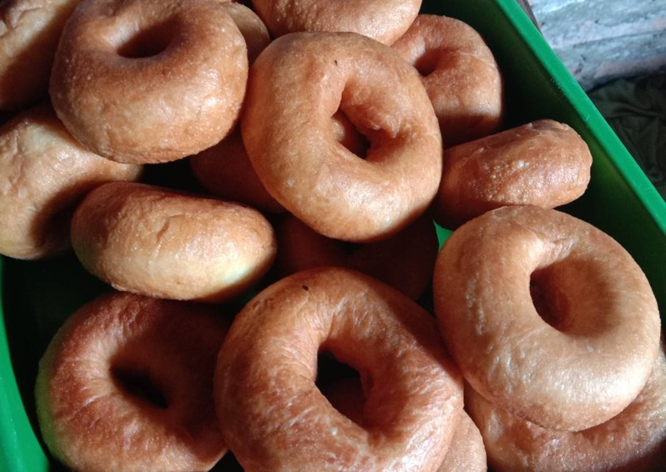 Donat mudah tanpa mixer (takaran sendok)