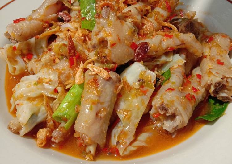 Resep Ceker setan cah kol, Bikin Ngiler