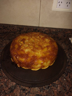 Una foto de Torta invertida de manzana🍎