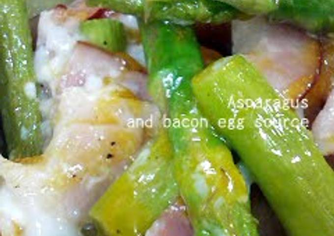 Asparagus and Bacon with Soft Set Eggs