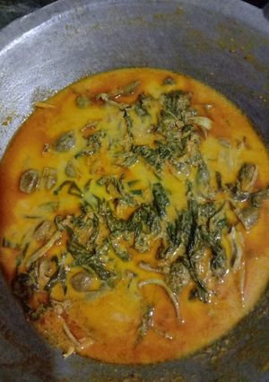 Foto resep Gulai daun singkong petai