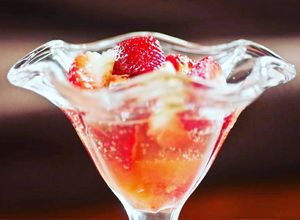 Una foto de Fresas al cava