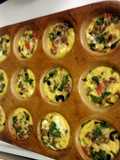 Sausage and Spinach Cupcake Quiches