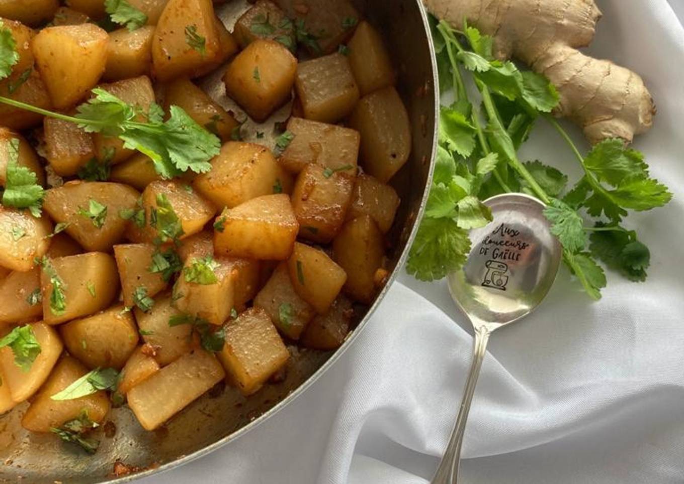 Navets croquants caramélisés