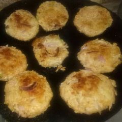 A picture of Leftover rice cutlets.