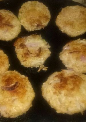 A picture of Leftover rice cutlets.