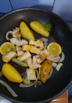 Foto resep Pan Roasted Gurame dan Kentang