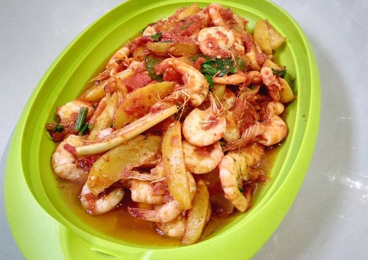 Resep Udang Kentang Balado yang Bisa Manjain Lidah