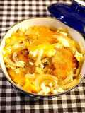 Easy Mini Pork Cutlet Bowl with Soft Onions
