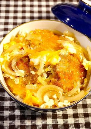 A picture of Easy Mini Pork Cutlet Bowl with Soft Onions.